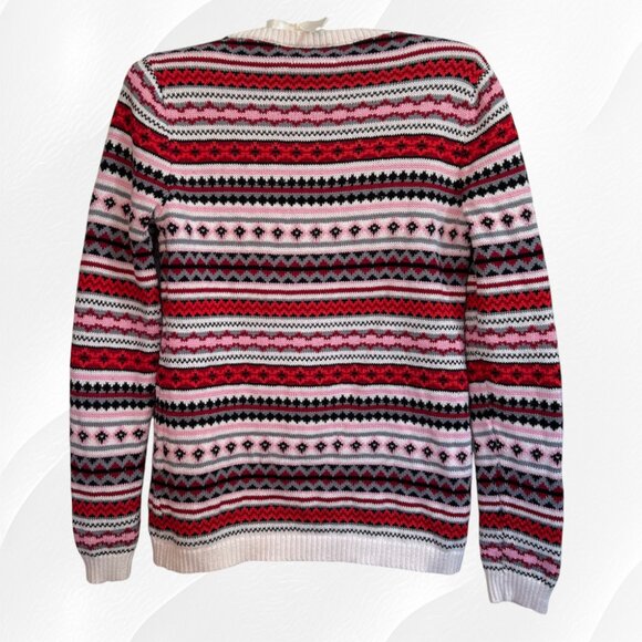 Croft & Barrow Fair Isle pattern v neck sweater - Picture 2 of 7
